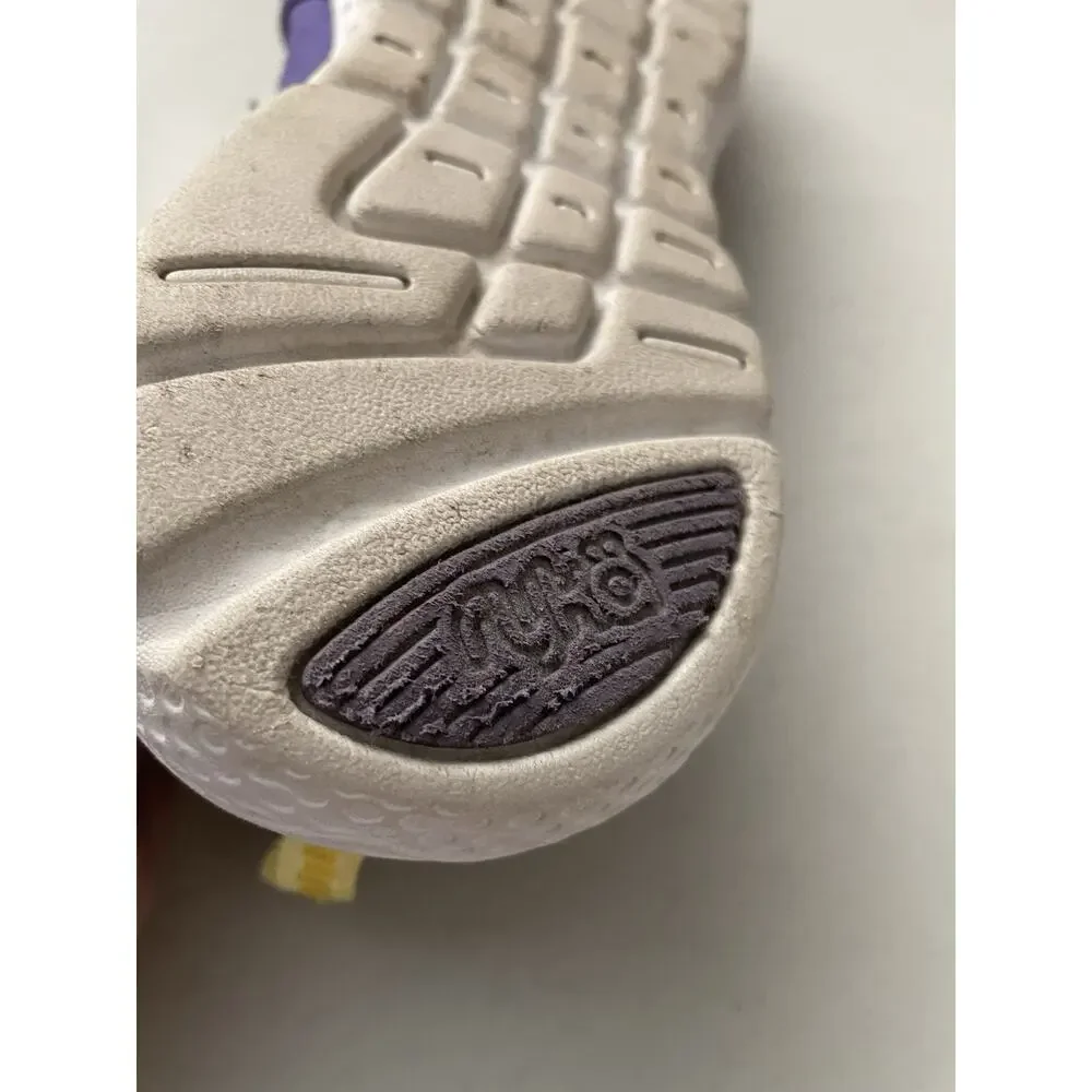 rykä Sneakers Women's 7.5M Purple & Yellow Elastic Bands Walking Shoe